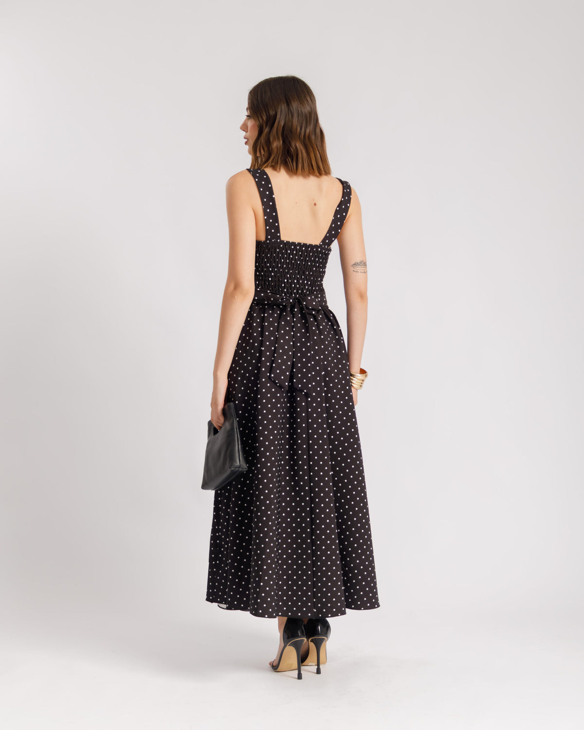 Abito lungo a pois - 26298