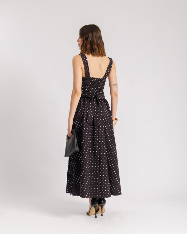 Abito lungo a pois - 26298
