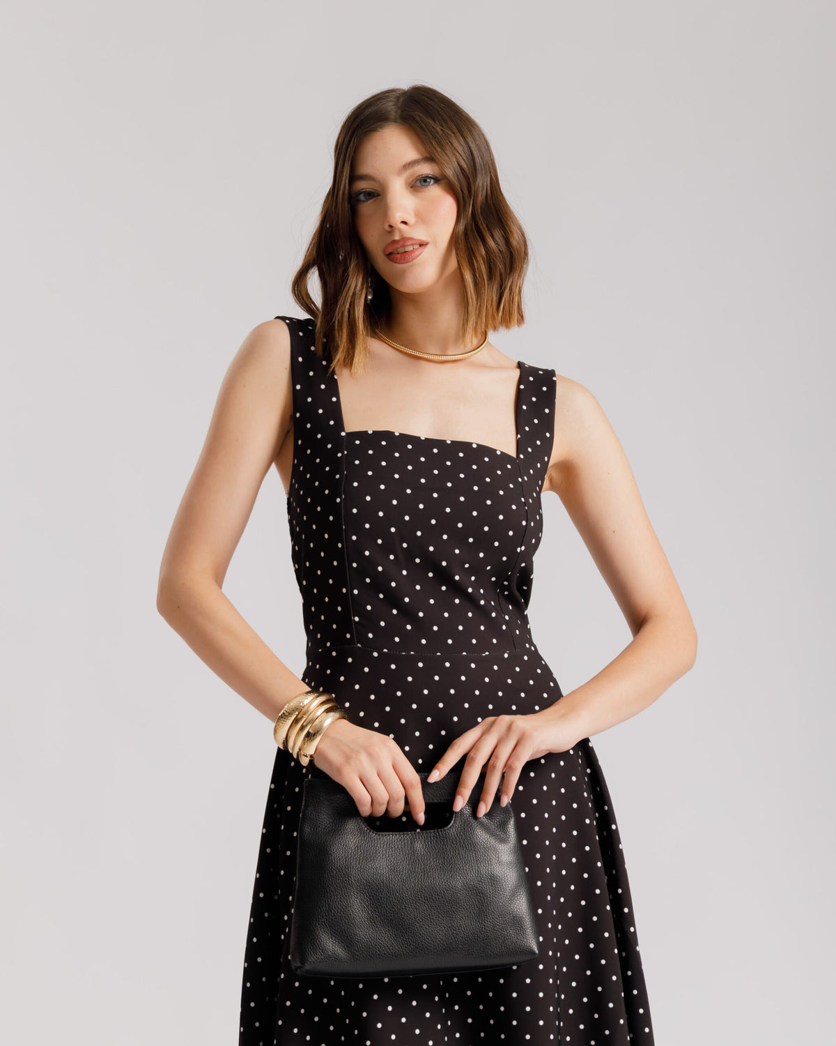 Abito lungo a pois - 26298