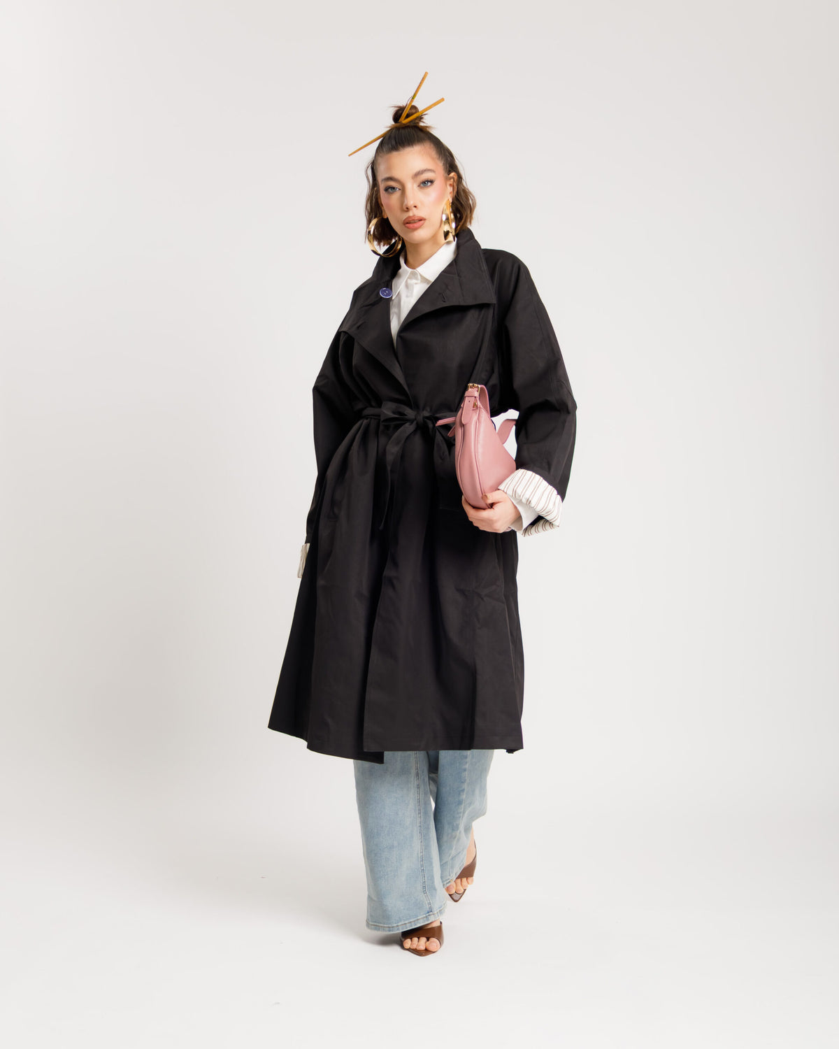 Trench con collo alto - 3163