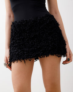 Minigonna con piume - 23535
