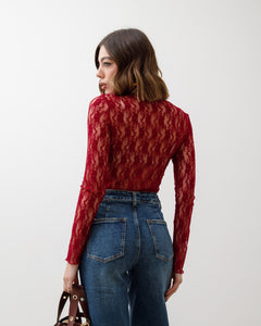 Maglia in pizzo trasparente - L1452 SLCb