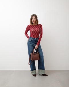 Maglia in pizzo trasparente - L1452 SLCb