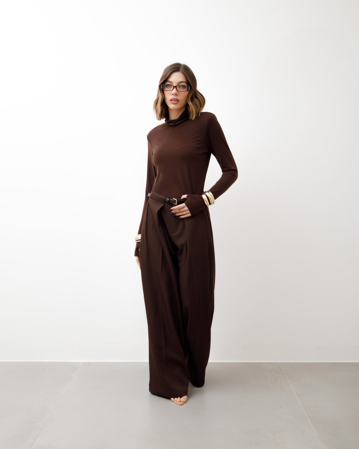 Pantaloni palazzo con cintura - 773 Nos