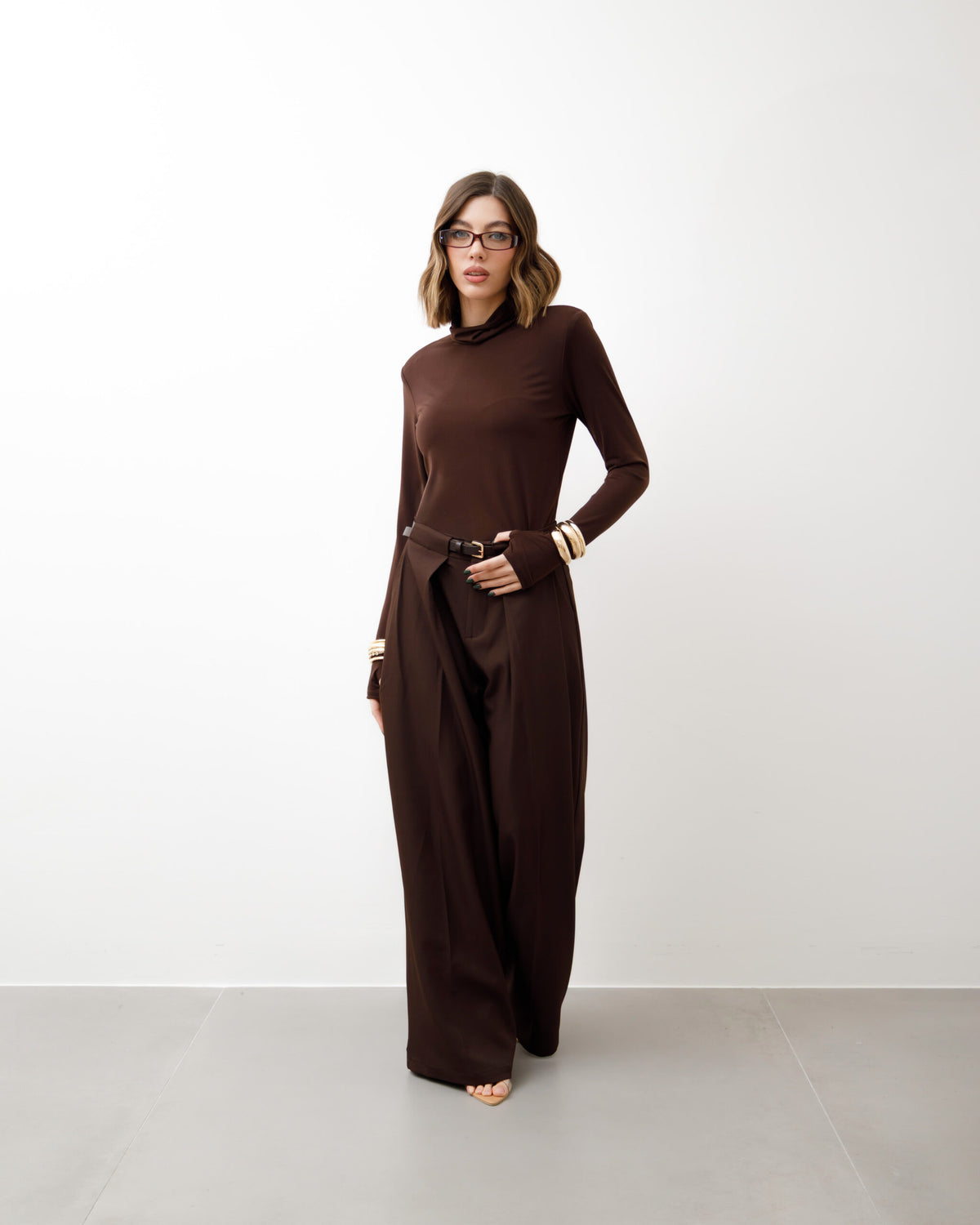 Pantaloni palazzo con cintura - 773 Nos