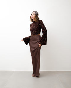 Maglia con colletto e paillettes - 23531 SLC