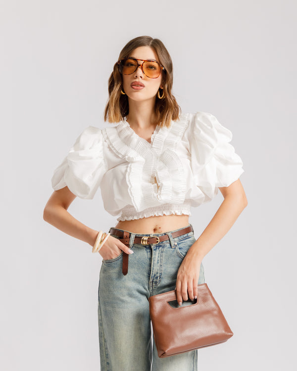Blusa con rouches - 81021
