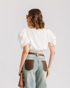 Blusa con rouches - 81021