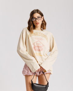 Maglia in cotone con stampa - H16133