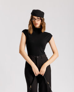 Maglia aderente con colletto - CHF8942