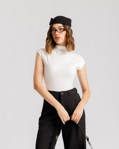 Maglia aderente con colletto - CHF8942