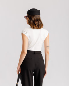 Maglia aderente con colletto - CHF8942