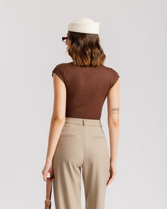 Maglia aderente con colletto - CHF8942