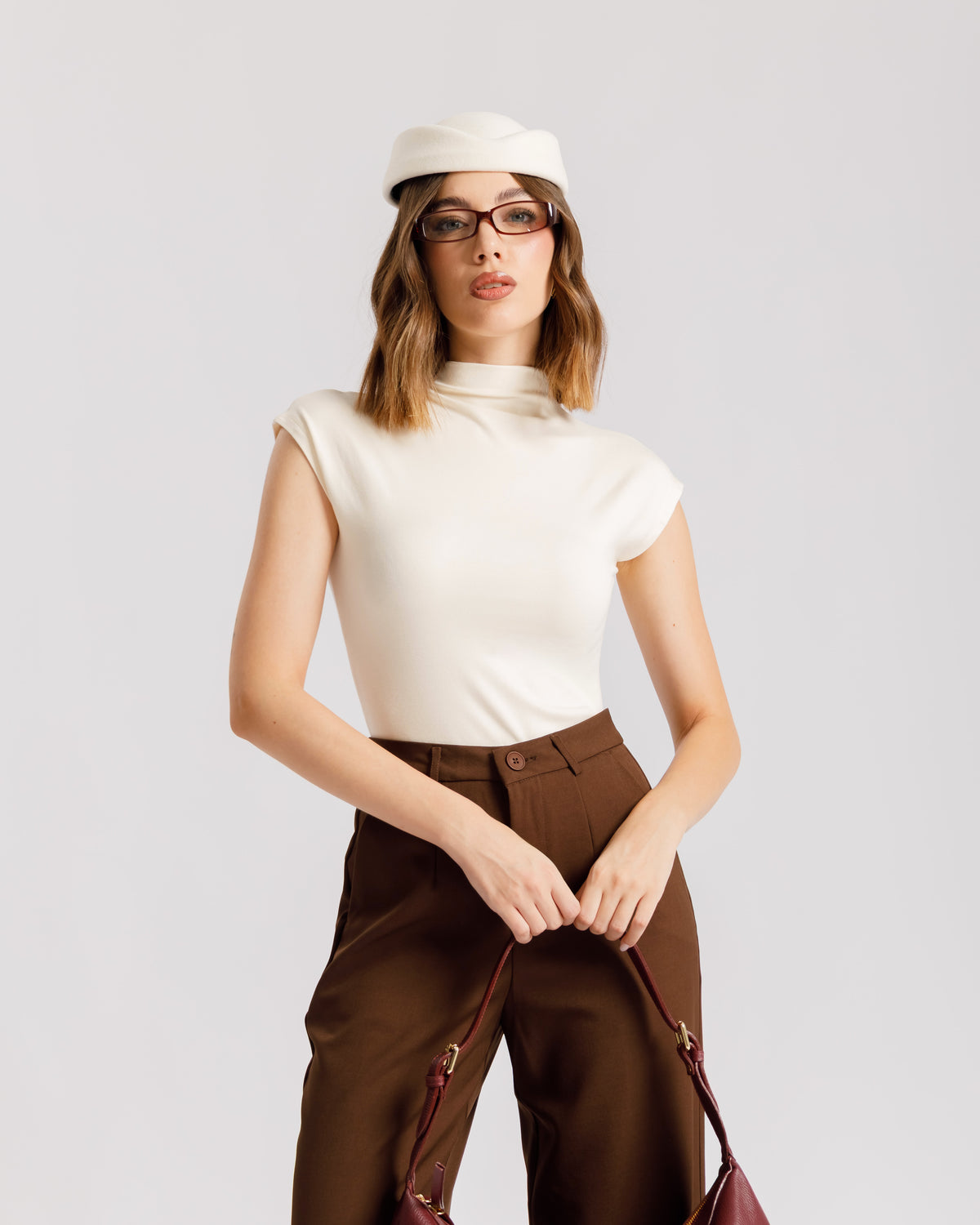 Maglia aderente con colletto - CHF8942