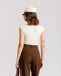 Maglia aderente con colletto - CHF8942