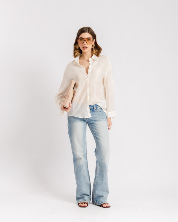 Camicia in cotone increpsata - 5863