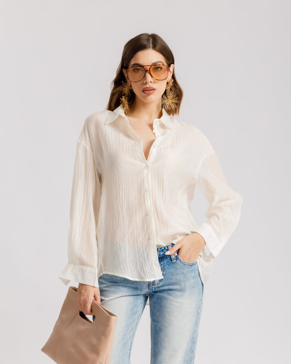 Camicia in cotone increpsata - 5863