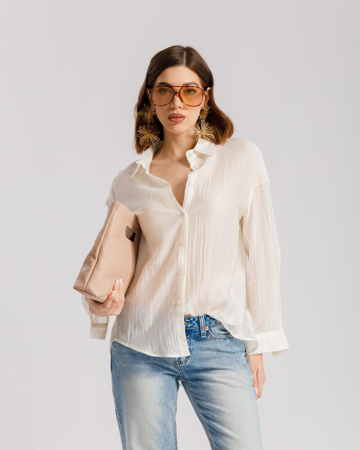 Camicia in cotone increpsata - 5863