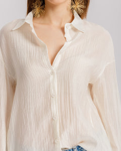 Camicia in cotone increpsata - 5863