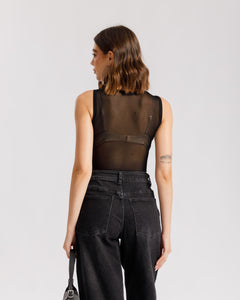 Body in pizzo con borchie - 3520