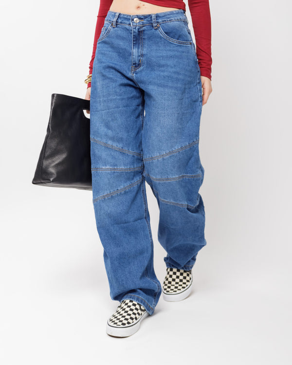 Jeans ballon blu marino - 8381