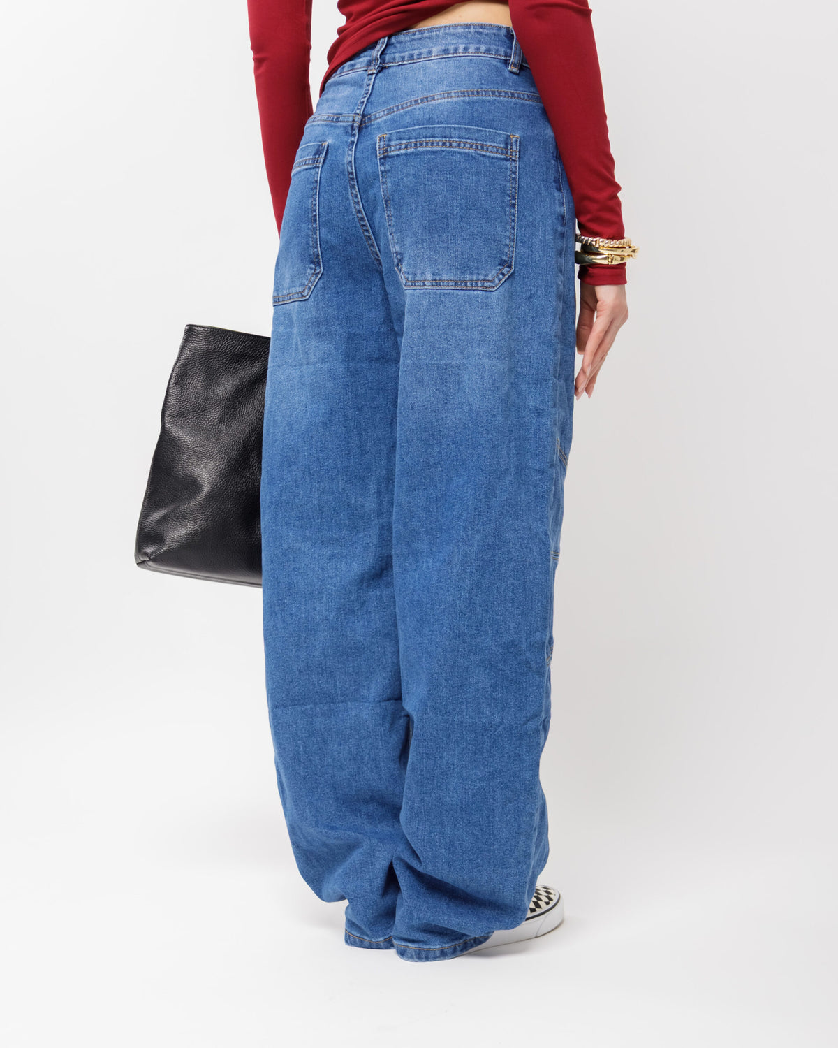 Jeans ballon blu marino - 8381