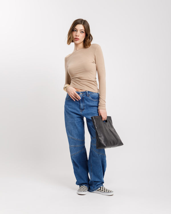 Jeans ballon blu marino - 8381