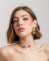 Collana in suede con dettaglio - LD04