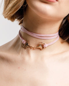 Collana in suede con dettaglio - LD04