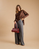 Pantaloni palazzo con taschini -  9727