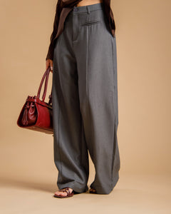 Pantaloni palazzo con taschini -  9727