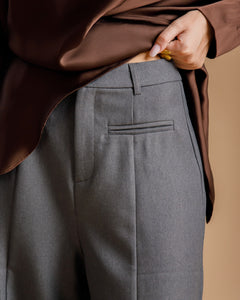 Pantaloni palazzo con taschini -  9727