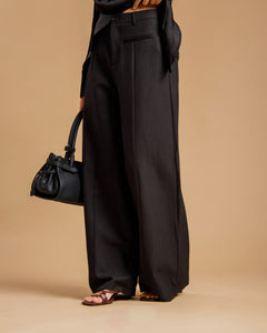 Pantaloni palazzo con taschini -  9727