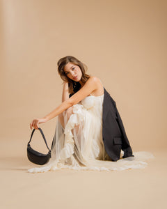abito lungo boho con volant - U27628