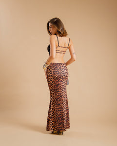Abito animalier e pizzo - 72602
