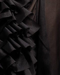 Camicia con rouches NERA - CHY8725