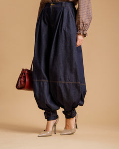 Jeans ballon con fibbie - 71635
