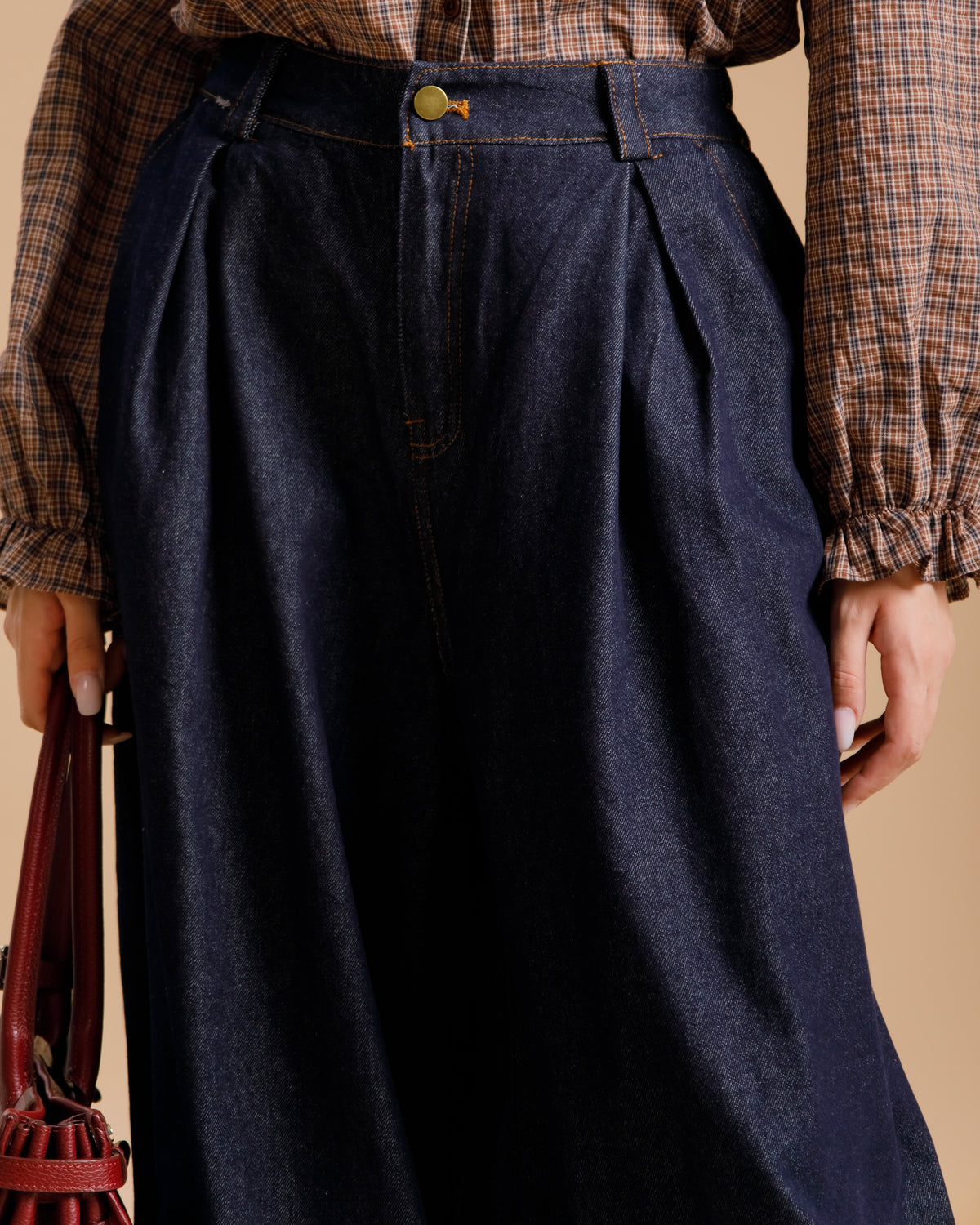 Jeans ballon con fibbie - 71635