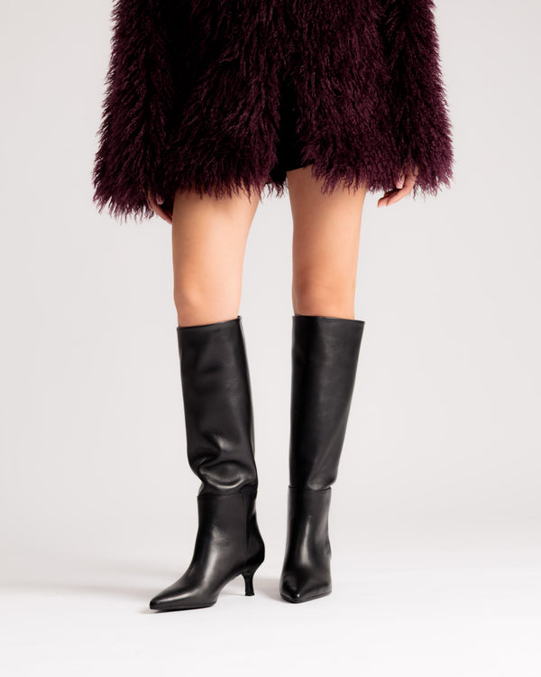 Stivali in pelle NERO  - LOVING 2662