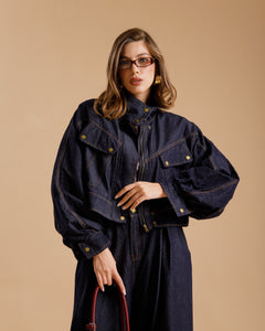 Giacca denim con colletto - 71632