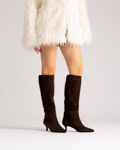 Stivali in suede TESTA DI MORO - LOVING 2662