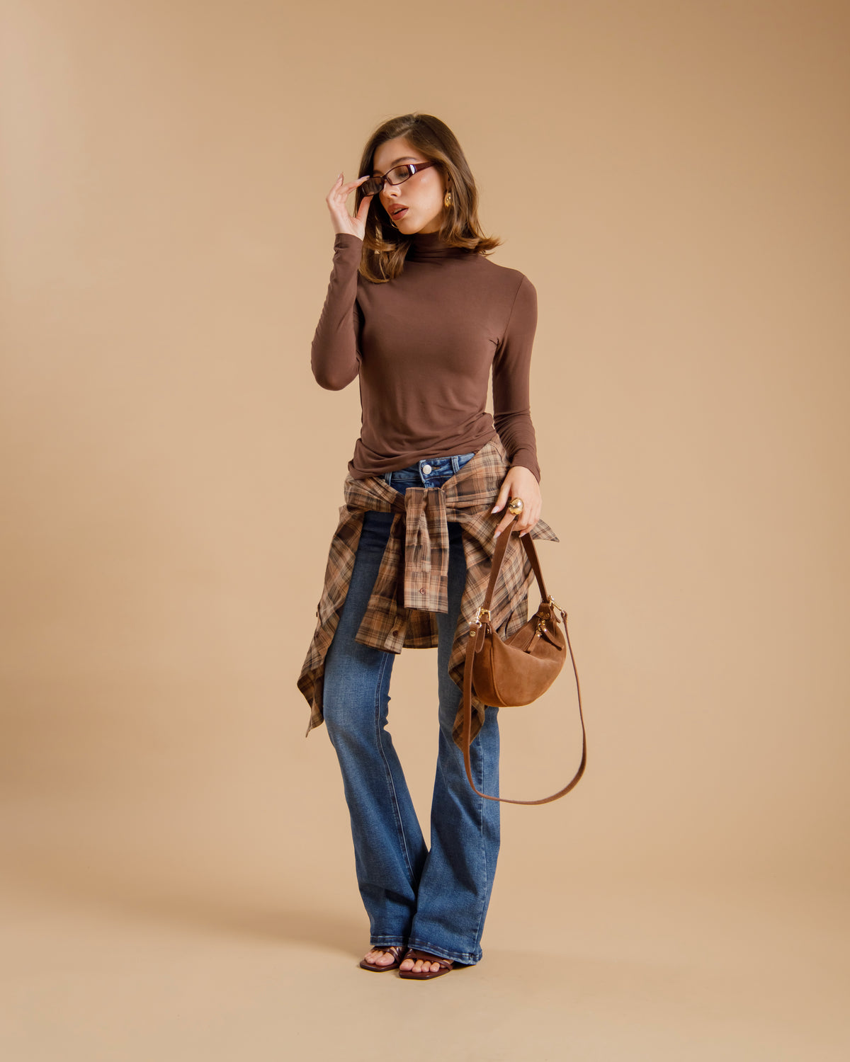 Maglia in viscosa con colletto  -  3705