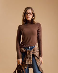 Maglia in viscosa con colletto  -  3705