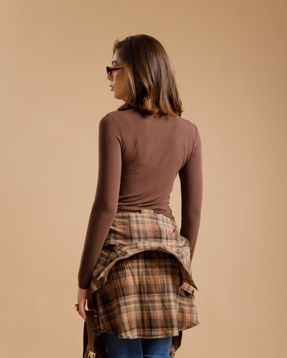 Maglia in viscosa con colletto  -  3705