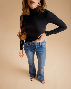 Maglia in viscosa con colletto  -  3705