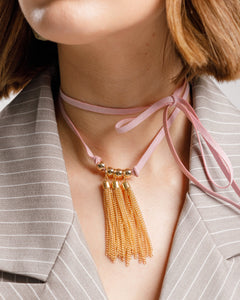 Collana in suede con pendenti - ECL2476EU