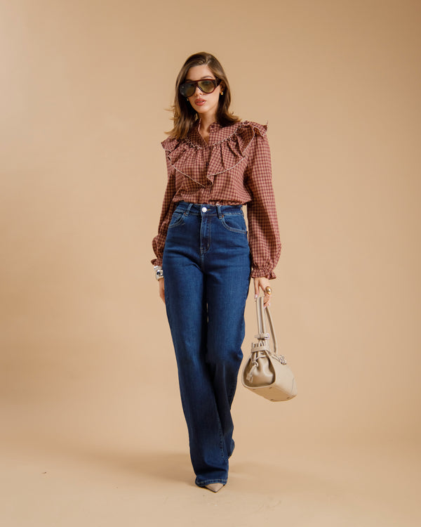 Jeans wide leg - 9697