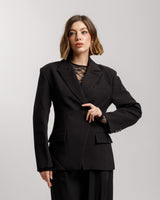 Blazer monopetto strutturato NERO  - 3182 slcT