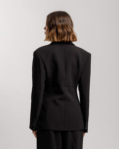 Blazer monopetto strutturato NERO  - 3182 slcT