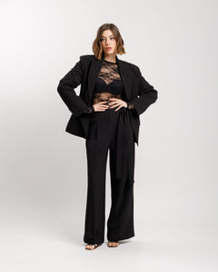 Blazer monopetto strutturato NERO  - 3182 slcT